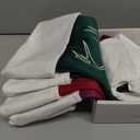 Senneny PackOf 6 Luxury Velvet Christmas Stockings, Quality Embroidered Patterned Xmas Stockings Large, Classic Christmas Hanging Decorations for Family Christmas Holiday Party