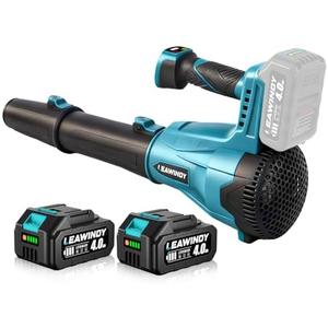 Leaf Blower Cordless 6 Speed Mode, 650CFM 290MPH Cordless Leaf Blowers with 2 X 4.0ah Batteries And Charger, 21V Electric Snow Blower, Gift Lawn Blower for Patio Cleaning, Lawn Care, Blowing Leaves