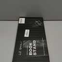 Large Clear Acrylic Book Stand - Perfect for Displaying Open Books on Your Coffee Table - Ideal for Bibles, Cook Books, Guest Books, Magazines, Each with a Lucite Paperweight (Clear)