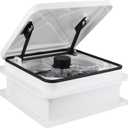 RV Roof Vent Fan 12V 6-Speed-Reversible 14" x 14", Medium
