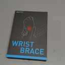 AGPTEK Carpal Tunnel Wrist Brace for Men Women, Night Sleeping Wrist Support with 2 Splints, Pain Relief Hand Brace for Arthritis Sprains Tendonitis, Adjustable Wrist Splint for Left Hand (S/M, Black & White )