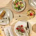 TheTerra Ceramic Dinnerware Sets for 4, 12 Pieces Porcelain Lightweight Speckled Plates and Bowls Sets, Scratch Resistant Dish Set, Oven & Microwave & Dishwasher Safe