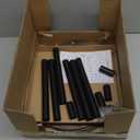 Small Round Side Table - 3-Tier Oval Accent Table for Small Spaces, Rustic Wood and Metal Couch End Table, Nightstand for Bedroom or End Table Living Room, Easy to Assemble, Rustic Brown (1-Pack)