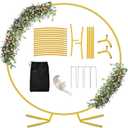 Antizz 6.6FT Balloon Arch Stand, Metal Round Arch Backdrop Stand for Parties, Circle Balloon Arch Frame Wedding Arches with Upgrade base for Ceremony Birthday Party Baby Shower Decoration