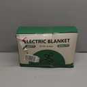 Electric Throw Heated Throw 50''x60'', Striped Flannel & Thicker Sherpa, 5 Heat Settings & 4 Hour Auto Off with FCC/ETL Certified, Overheat Protection & Machine Washable, Great Gift, Light Grey