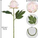 10pcs Peonies Artificial Flowers Fake Silk Peonies with Single Stem Faux Peonies Flowers for Wedding Table Centerpieces Home Decorations Bridal Bouquets Floral Arrangements (Champagne)