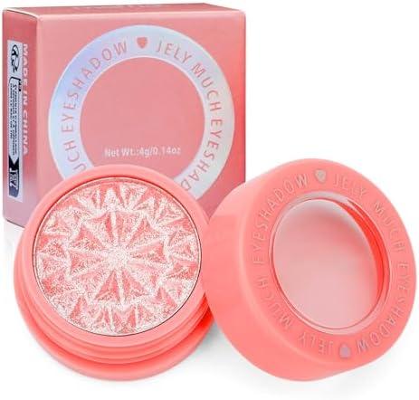 Pack of 2, Pink Purple Metallic Eyeshadow – Romantic Glam Effect, Waterproof Whipped Cream Texture, Buildable Color, No Fallout