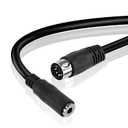 MEIRIYFA 5 Pin Din MIDI to 3.5mm TRS Audio Cable, 3.5mm(1/8in) TRS Stereo Female to 5-Pin Din Male Professional Audio Cord Adapter for Amplifiers, HI-FI Sound Systems