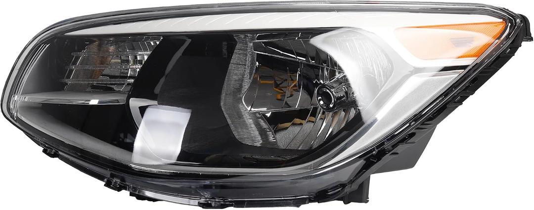 Dasbecan Left Halogen Headlight Compatible With Kia Soul 2014-2019