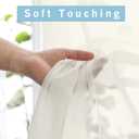 OWENIE Sheer Curtains 90 Inches Long, Elegant Sheer Curtains for Bedroom, Window Voile Sheer Curtain Panels/Drapes/Treatment for Living Room, 2Pcs, Each 42" W x 90" L, Ivory