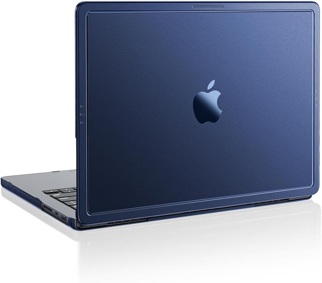 for MacBook Pro 14 inch Case | 2025-2021 M5 M4 M3 M2 M1 Pro/Max | Anti-Crack Upgrade | 100% Match Official Color | Protective Hard Shell Laptop CoverArmor Midnight