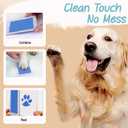 Paw Print Kit for Dogs Cats,Inkless Baby Hand and Footprint Kit, Dog Nose Print Kit,Clean Touch Ink Pad Kit,No Mess Newborn Baby Footprint Kit, Pet Paw Print Kit for Family Keepsake (Large (Pack of 4), Blue)