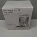 RIZZARI Stainless Steel Pet Water Feeder: 7.5L Automatic Leak-Proof Gravity Dispenser for Senior Dogs with Spine Problems - with Filter - Living Room Bedroom Use