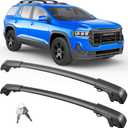FengYu 300lb Lockable Roof Rack Cross Bars Compatible with GMC Acadia 2017 2018 2019 2020 2021 2022 2023,Heavy Duty Aluminum Roof Rails Crossbars Cargo Bars Canoe Rooftop Black Carrier Luggage