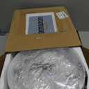 PESRAE Floor Lamp, Remote Control with 4 Color Temperatures, Torchiere Floor lamp for Bedroom, Standing Lamps for Living Room, Bulb Included (Brushed Nickel)