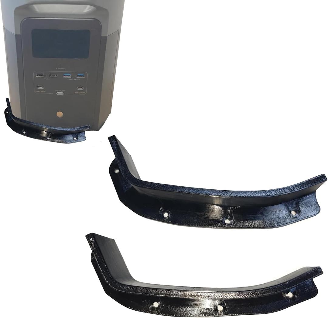 2-Pack Fixed Mounting Bracket Compatible with Delta 2 MAX Power Station, Anti-Slip Base for Caravan, Boat, Home