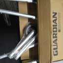 Medline Lightweight Two Button Folding Walker with 5" Wheels, Aluminum Frame Supports up to 300 lbs