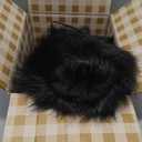 LA CARRIE Faux Fur Hand Muffs Women Winter Warmer Fuzzy Pouch Furry Plush Muffler Wedding Girl Kids Elegant Luxury Chic