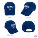 Desert Cactus Villanova University Baseball Hat VU Wildcats Brimmed Embroidered Hats Cap Adjustable Cloth Strap Adult (Style D1) Blue