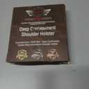 Shoulder Holster for Deep Concealment Underarm Gun Holster for Men and Women, Fits Most Handguns, Black (L - Left Draw)