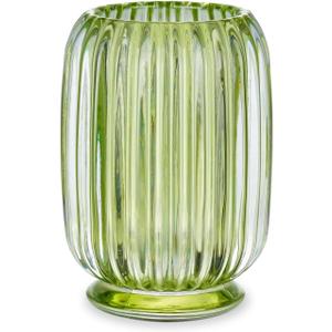 VanEnjoy Clear Green Toothbrush Cup Glass Toothbrush Holder for Bathroom, Unique Toothbrush Holder