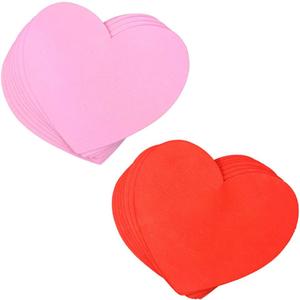 Valentines Decorations for Home School Classroom Party Decor Heart Shapes for Kids Art Craft Kit, Party Pack of Shapes for Writing Teaching Hanging Decorations (Pink Red Hearts)