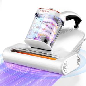 uwant Bed Cleaner with 16Kpa Suction Metal Roller 253.7nm Uv-c Light Mattress Vacuum Cleaner 36000RPM/Min 149 Heating HEPA Filter & Ultrasonic Mattress Vacuum for Sofa, Pillow, Bed Throws, Vanilla