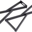 DIY Industrial Style Desk & Bench Legs - 32 Inch, Black with 13 Screws & 4 Non-Slip Foot Pads for Coffee & Side Tables