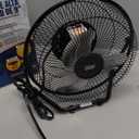 Seasons Comfort 9 Inch High Velocity Fan, Black, 3 Speeds, 360 Degree Tilt, Carry Handle, 30 W - Heavy Duty Metal Industrial Floor Fan for Home, Office & Worksite