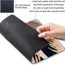 Mouse Pad, Square Abstract Mouse Pad, Cute Mouse Mat Waterproof Non-Slip Rubber Base Mouse Pads for Office Laptop, Brown Leaves