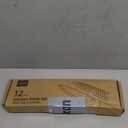 CAROTE 12PCS Knife Set, Stainless Steel Kitchen Knife Set with Nonstick Ceramic Coating Dishwasher Safe with 6 Blade Guards, Rustproof, Black