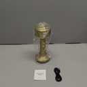 Portable LED Table Lamp, 3-Levels Brightness Metal Desk Lamp,3 Color Touch Control Rechargeable Lamp, Ideal Bedside Lamp for Nightstand,Bedroom, Living Room (Light Golden)