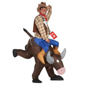 Morph Inflatable Bull Costume Adult, Bull Costume for Adults, Inflatable Rider Costumes, Halloween Costumes for Men