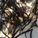 addlon LED Outdoor String Lights 48FT with Edison Vintage Shatterproof Bulbs and Commercial Grade Weatherproof Strand - ETL Listed Decorative Lights for Patio Garden (Black)