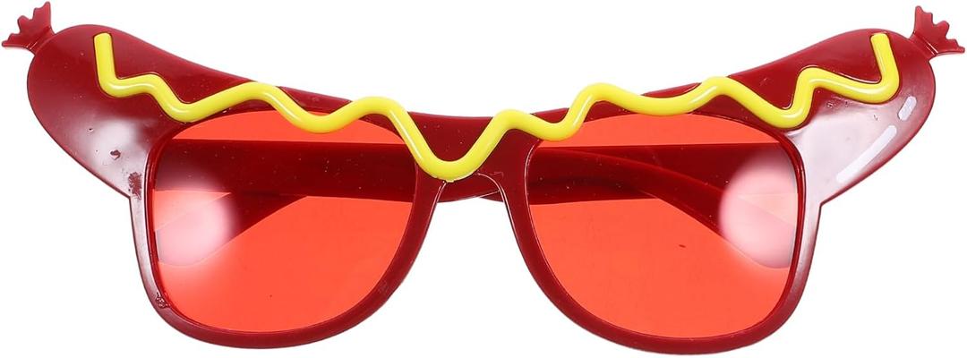 Funny Party Glasses Dance Party Makeup Costume Sunglasses Hot Dog Eyeglasses Cool Shaped Eyeglasses Photo Booth Prop for Halloween Christmas