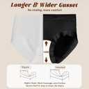 Womens Underwear Seamless Mid Rise Waisted Panties Full Coverage Sexy Lace Briefs Stretch Bikini 6 Pack, Small