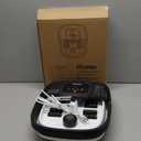 HOSPAN Collapsible Foot Spa with Heat, Bubble, Red Light, and Temperature Control, Foot Bath Massager with 8 Shiatsu Massage Rollers, Pedicure Foot Spa for Relaxation and Stress Relief, Black