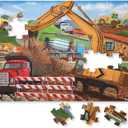 Melissa & Doug Building Site Floor Puzzle, 48 pc Jumbo Jigsaw Puzzle, Educational Screen Free Activity for Toddler, Preschoolers and Kids Ages 3+ (2 x 3 Feet) - FSC Certified, Building Site