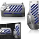 2 PCS Car Foot Pedal Pads, Brake and Accelerator Pedal Cover Sets, Non-Slip Pedal Cover Modification Accessaries, Universal Safe Driving Parts for Most Cars (Blue)