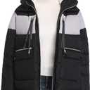 Women's Winter Thickened Down Jackets Long Down Coats Warm Parka with Hood (XS)