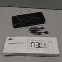 Netzu Projection Clock for Bedroom Ceiling, Alarm Clocks with 180 Rotatable Projector, Date Temperature and Weekday, Manual DST, 5 Brightness, 10 Ringtones, 4 Volumes and Snooze (Black)