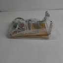 NEX Bamboo Kitchen Cabinet and Counter Shelf Organizer, Stackable & Expandable, Set of 4, White and Natural (11.7''W)