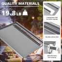 Hisencn 25.6" x 16.7" Griddle for Gas Grill, Cast Iron Griddle FlatTop Insert for Nexgrill, Weber, Charbroil, Pit Boss, Traeger, Camp Chef and more Grill, Griddle for Outdoor Gas & Charcoal Grills