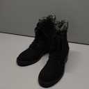 Womens Winter Snow Boots Warm Fur Lined Winter Water-resistan Ankle Booties Zipper Anti-Slip Combat Size 8,5