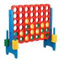 ECR4Kids Jumbo 4-to-Score Giant Game with 42 Rings and Reset Sliders, Kids Games, Assorted