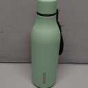 BJPKPK Insulated Water Bottles, 18 oz Stainless Steel Metal Water Bottle with Strap, BPA Free Leak Proof Jugs, Mugs, Flasks, Reusable Thermal Flasks for Sports & Travel, Macaron Green