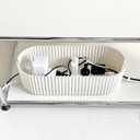 White Cable Box Organizer, Plastic Cord Hider Box with Lid for Desk and Floor, Power Strips Cover for Home, Office, Computer, TV, School, Kitchen, Surge Protector Cover (Small)