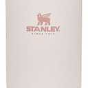 Stanley IceFlow Flip Straw Tumbler with Handle 20 oz | Twist On Lid and Flip Up Straw | Leak Resistant Water Bottle | Insulated Stainless Steel |BPA-Free | Rose Quartz