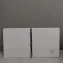 Cardinal 1 Inch 3 Ring Binders, White, 12 Pack, Round Ring Binder, Holds 225 Sheets, PVC Free, Customizable Covers, 2 Pocket View Binders for Office and School Organization