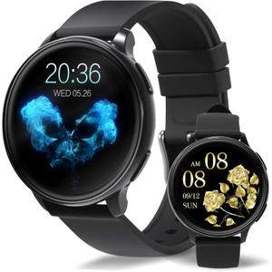 Blintok Smart Watch for Men Women Fitness Tracker with 100+ Sport Modes,Activity Trackers for iOS/Android Waterproof/Heart Rate/Sleep/Steps Monitor/Pedometer Monitor Monitor (Black)